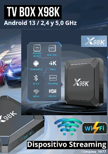 Tv Box X98K Dispositivo Streaming